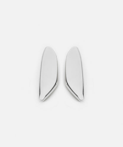 Metal plate earrings