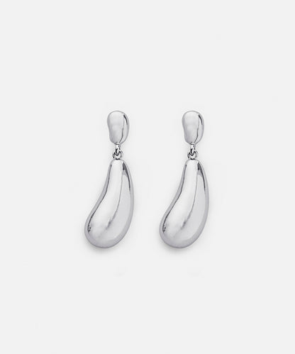 Metal dangle earrings