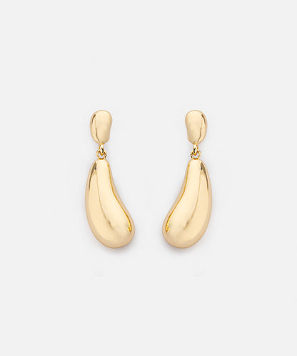 Metal dangle earrings