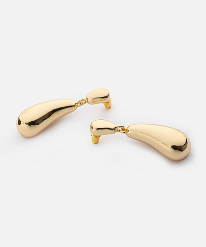 Metal dangle earrings