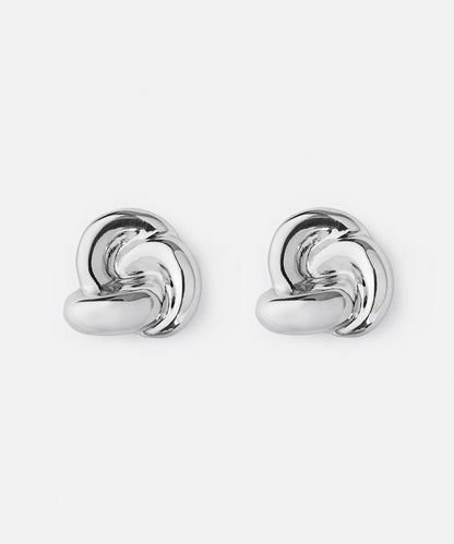 Spiral metal earrings