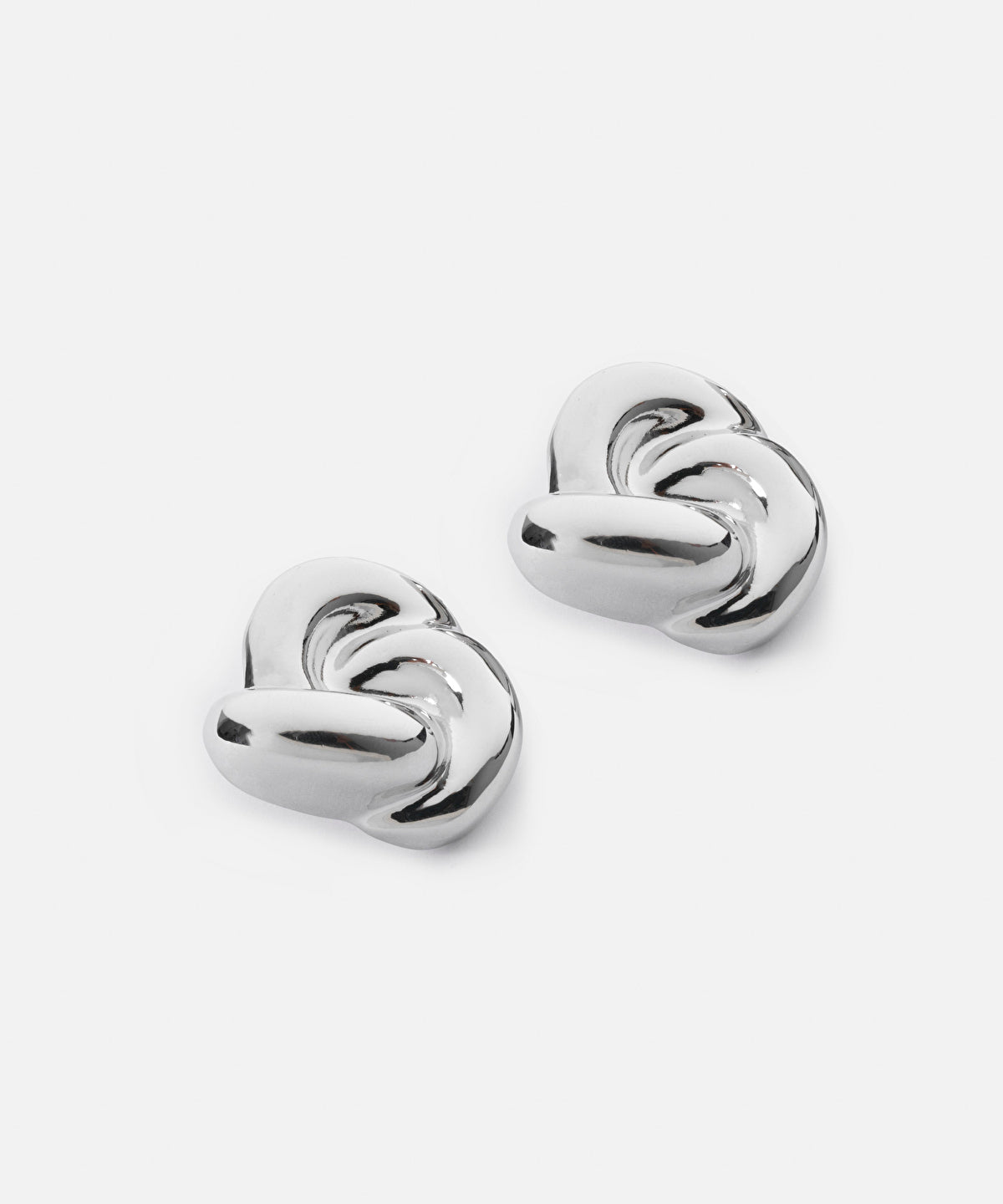 Zoomed Spiral Metal Earrings