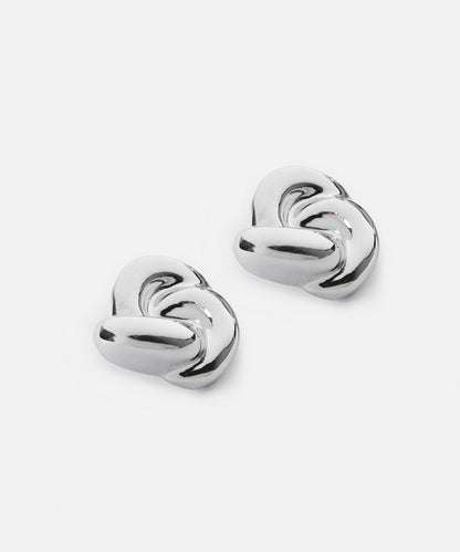 Spiral metal earrings