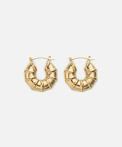 Stainless steel hoop earrings