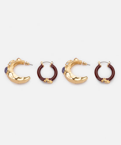 Hoop Earrings Set