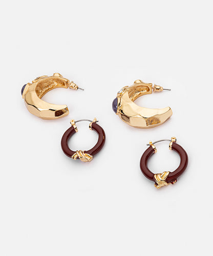 Hoop Earrings Set