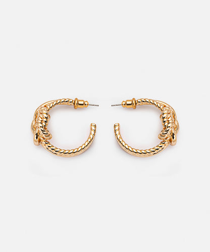 Knot Hoop Earrings