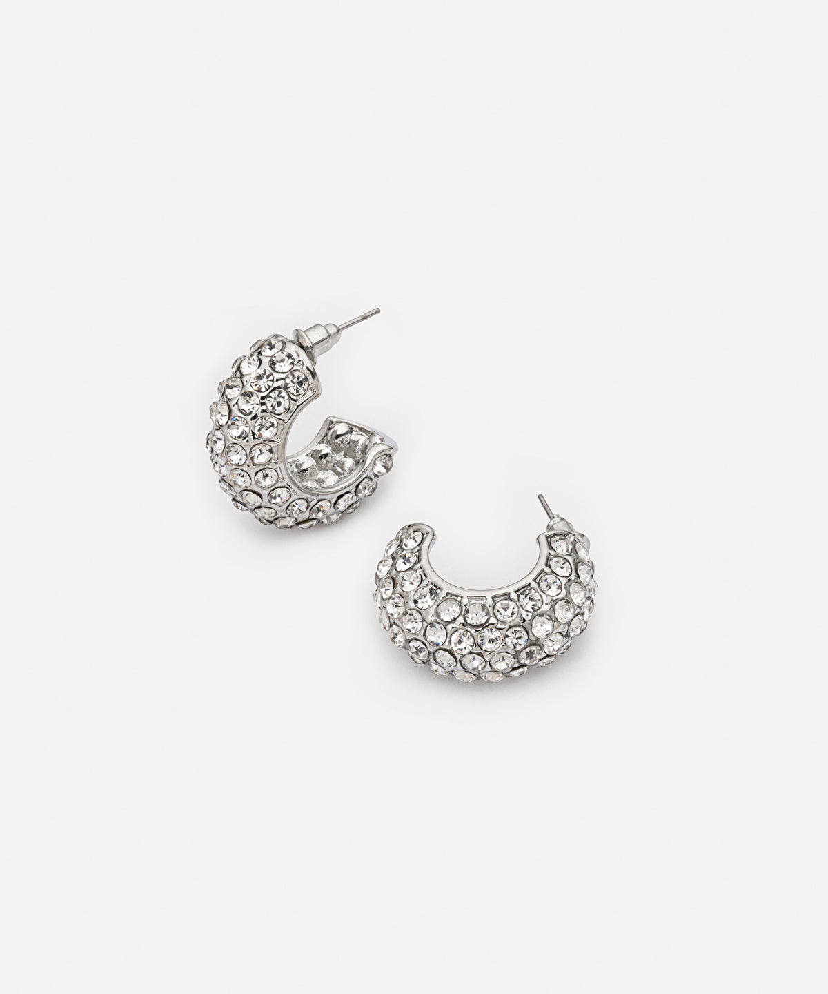 Rhinestone Hoop Earrings