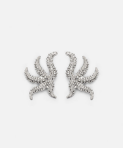 Textured Starfish Earrings