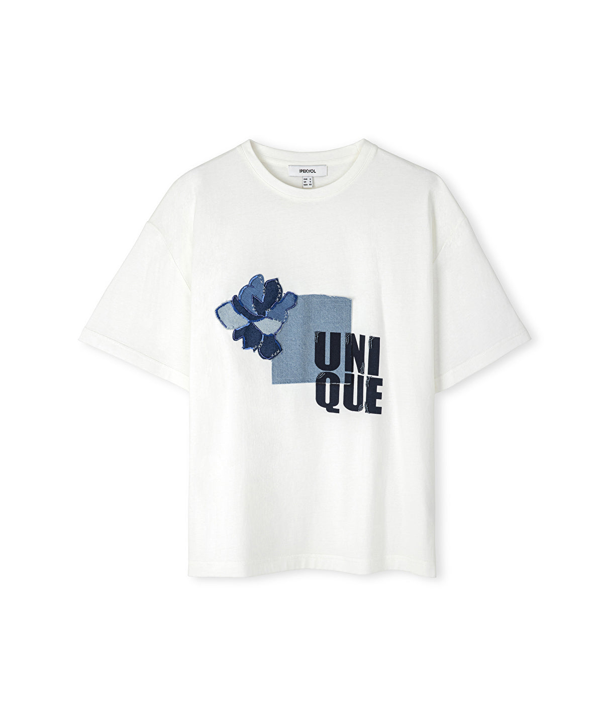 Zoomed Denim Applique T-Shirt