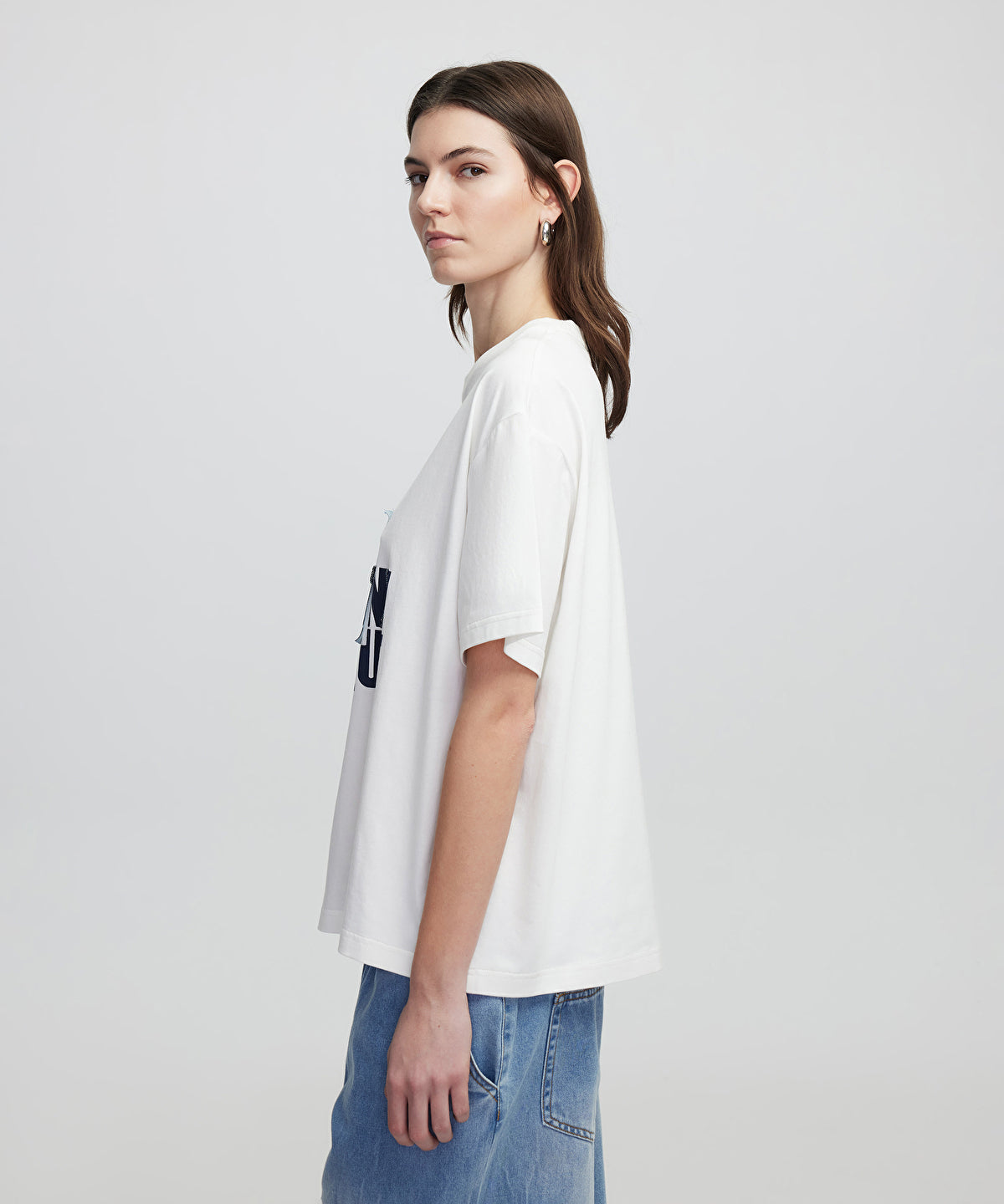 Zoomed Denim Applique T-Shirt