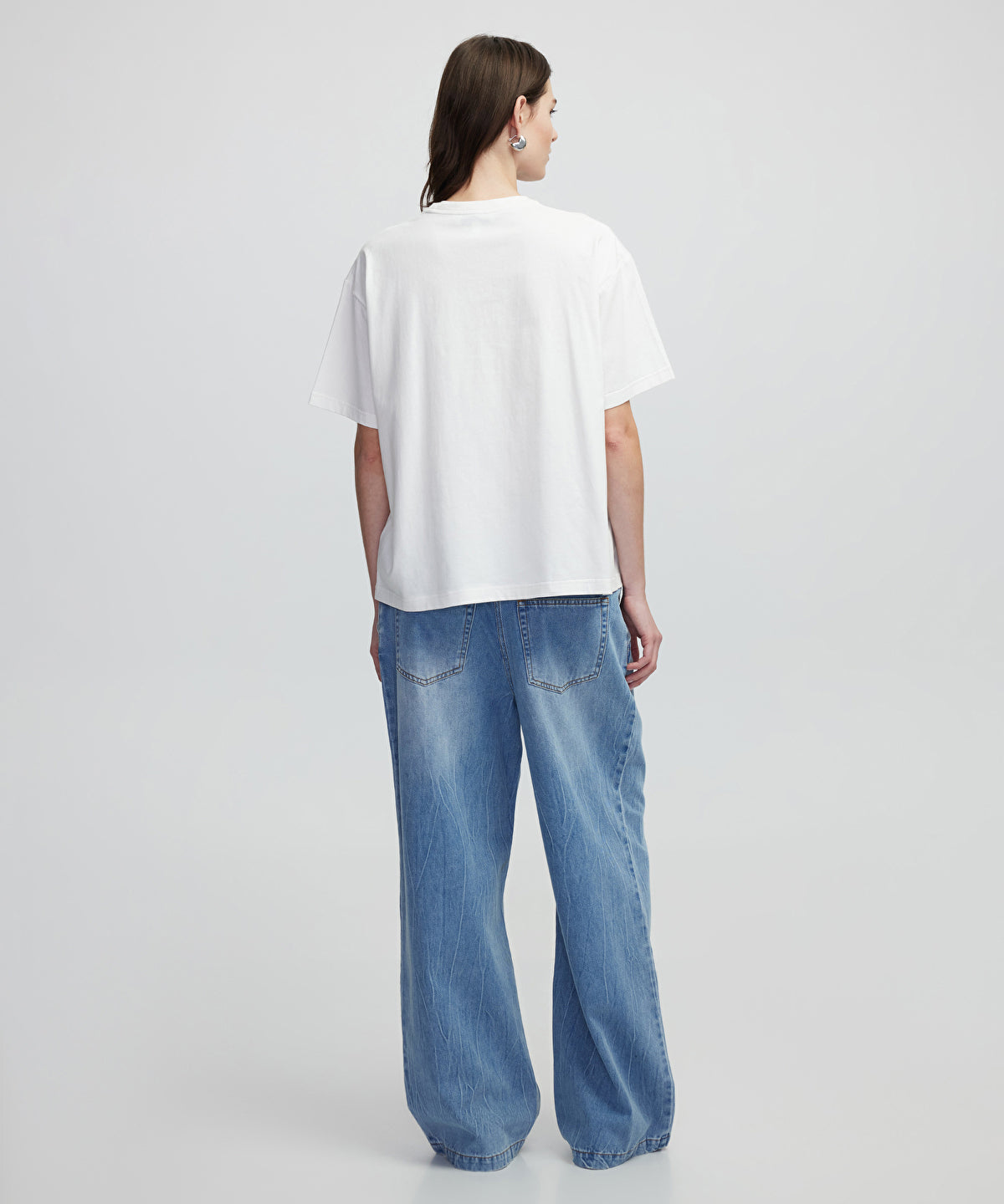 Zoomed Denim Applique T-Shirt