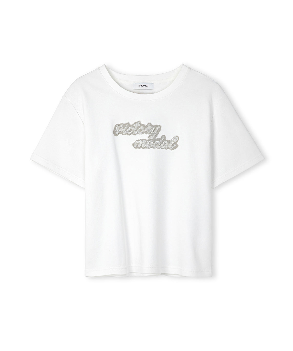 Zoomed T-Shirt With Embroidered Slogan