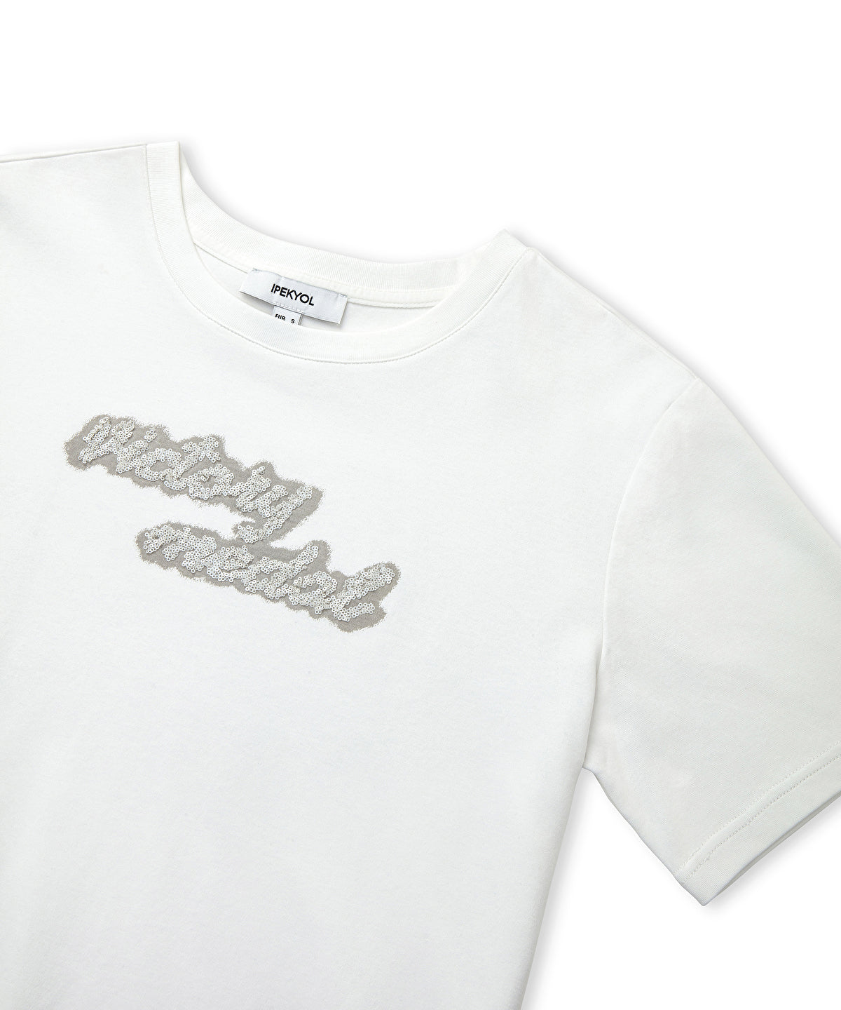 Zoomed T-Shirt With Embroidered Slogan