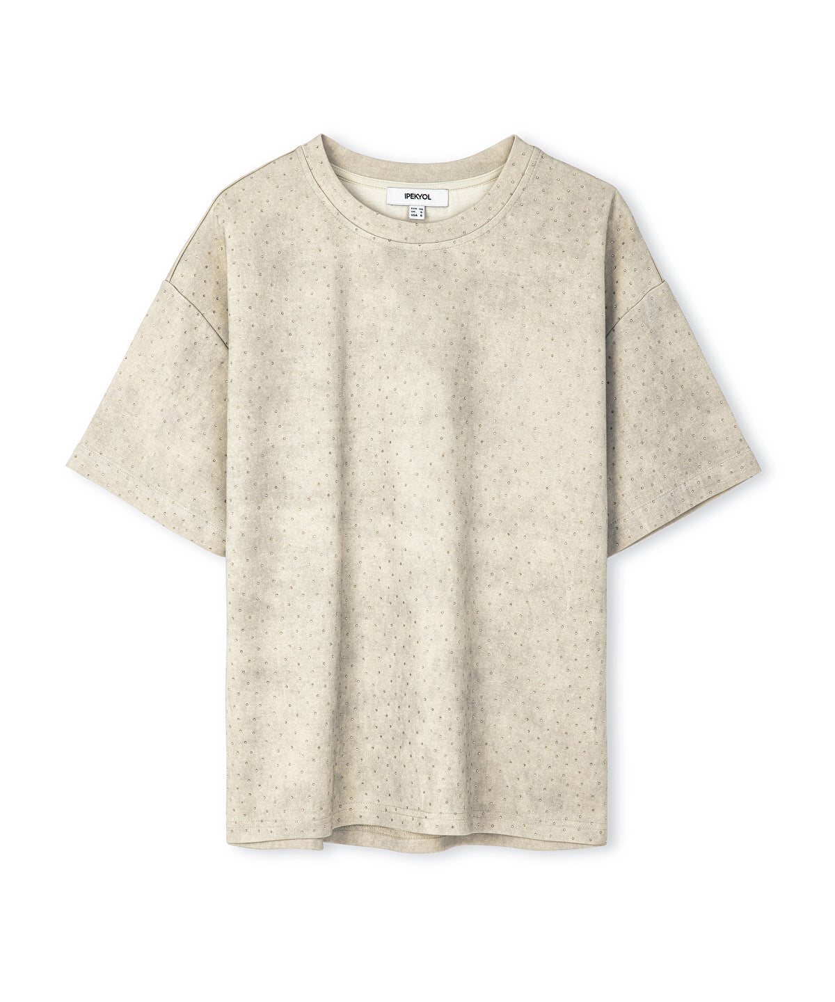 Zoomed Oversize Rhinestone T-Shirt
