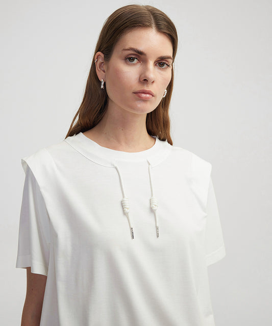T-Shirt With Adjustable Hem 