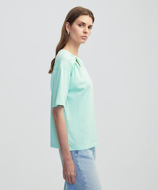 Asymmetric Twisted T-Shirt
