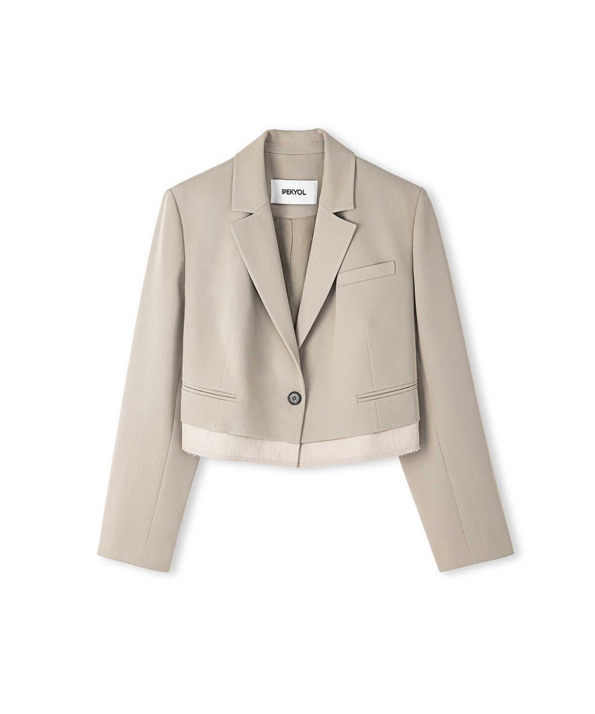 Mixed Media Blazer