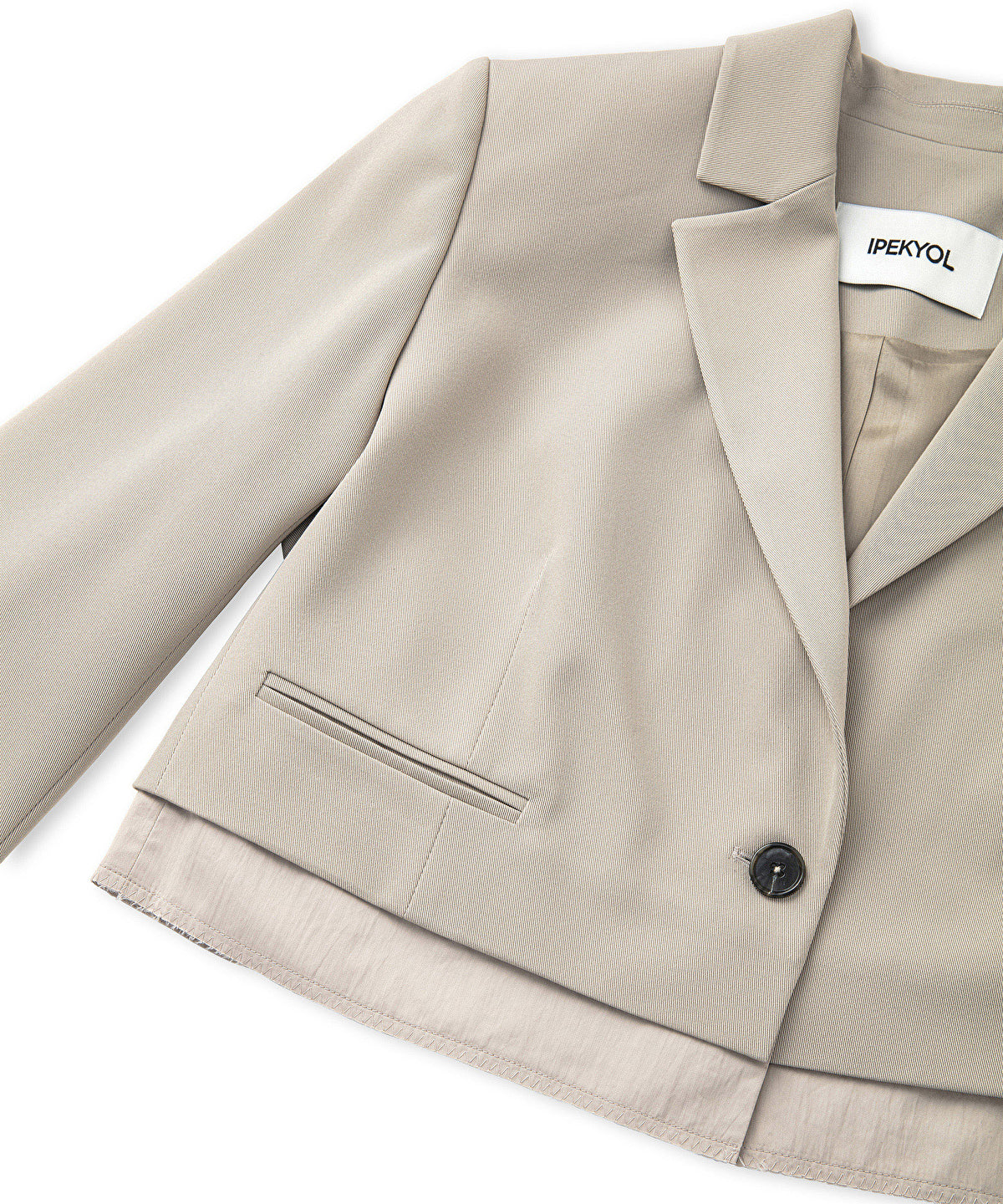 Zoomed Mixed Media Blazer