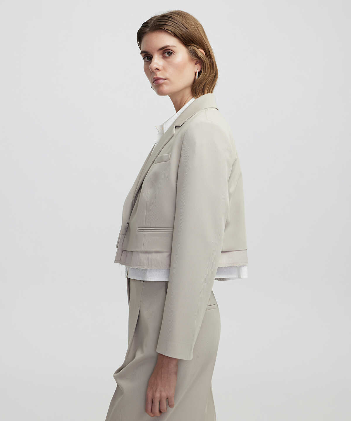 Mixed Media Blazer