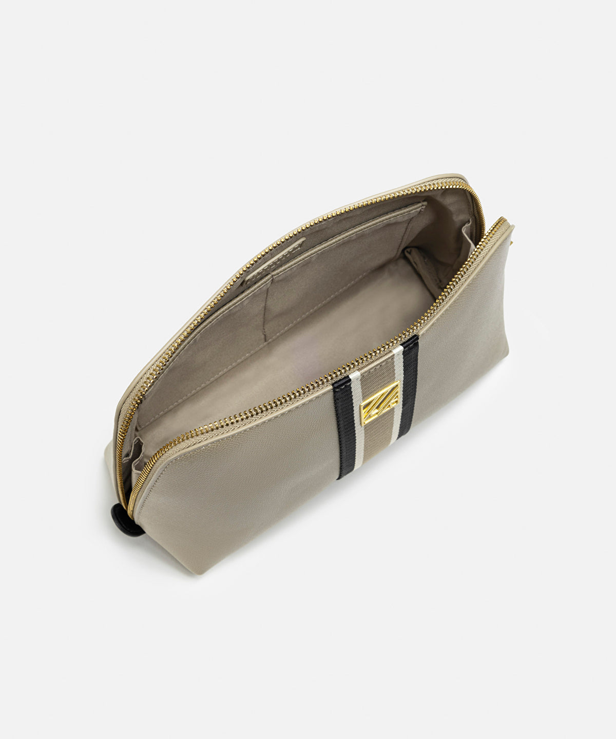 Zoomed Grosgrain Stripe Cosmetic Bag
