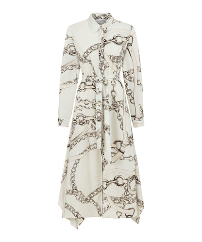 Printed Midi Shirt Dress