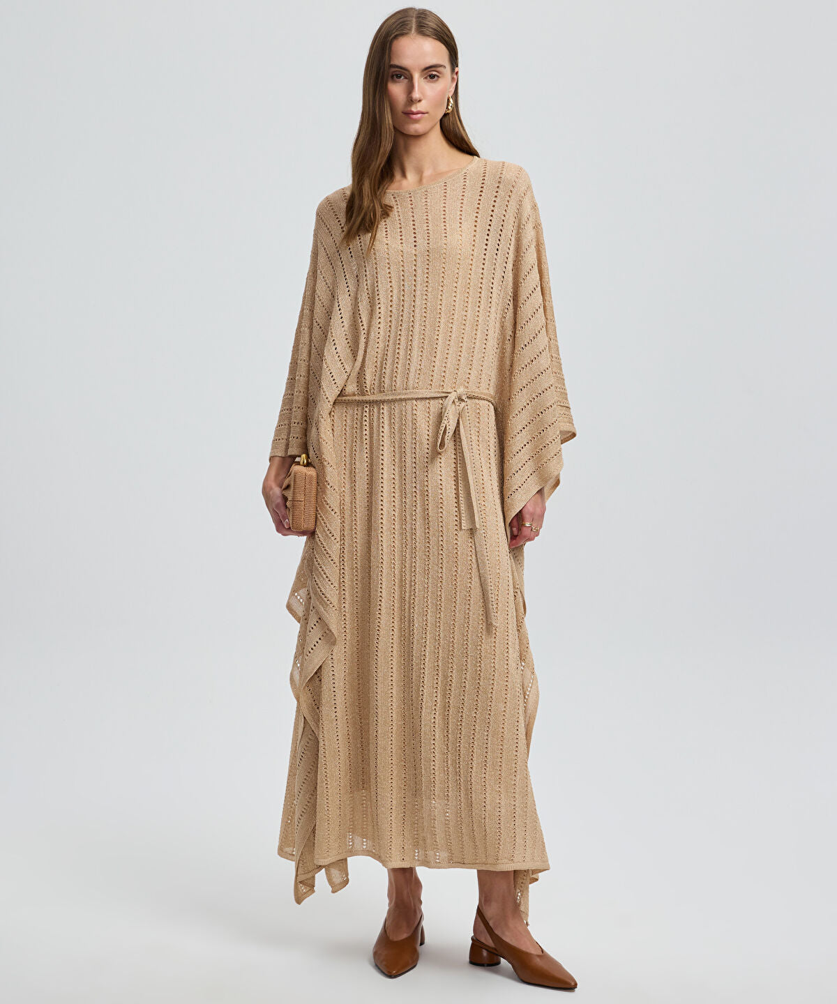 Zoomed Batwing Sleeve Knit Dress