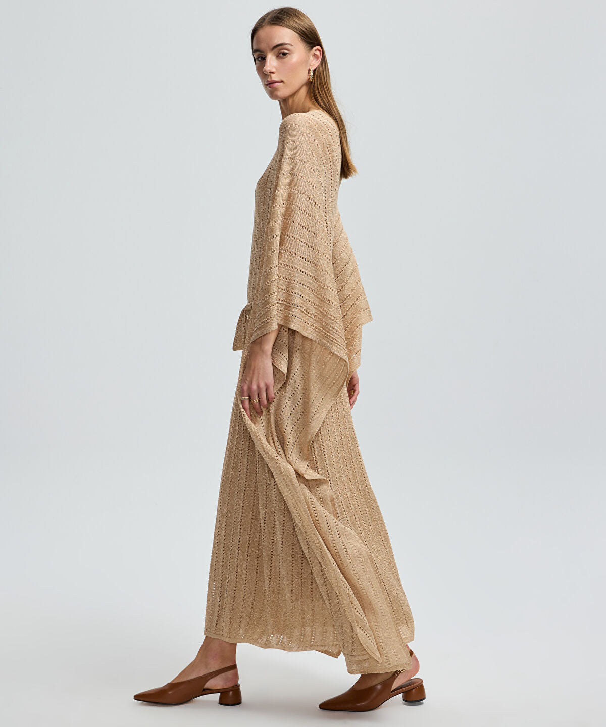 Zoomed Batwing Sleeve Knit Dress