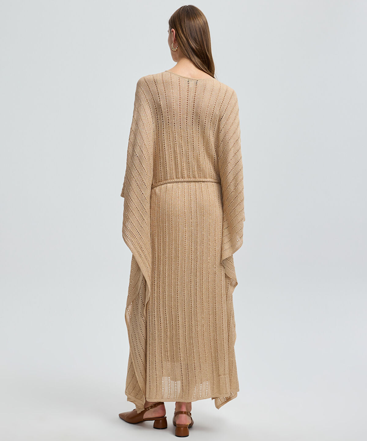 Zoomed Batwing Sleeve Knit Dress