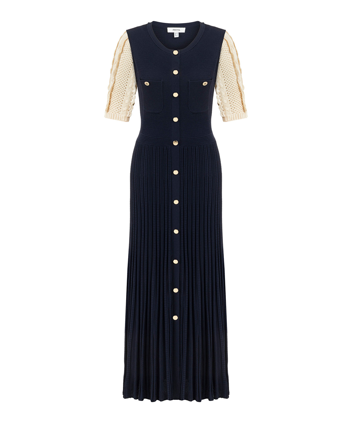 Zoomed Color-Block Knit Dress