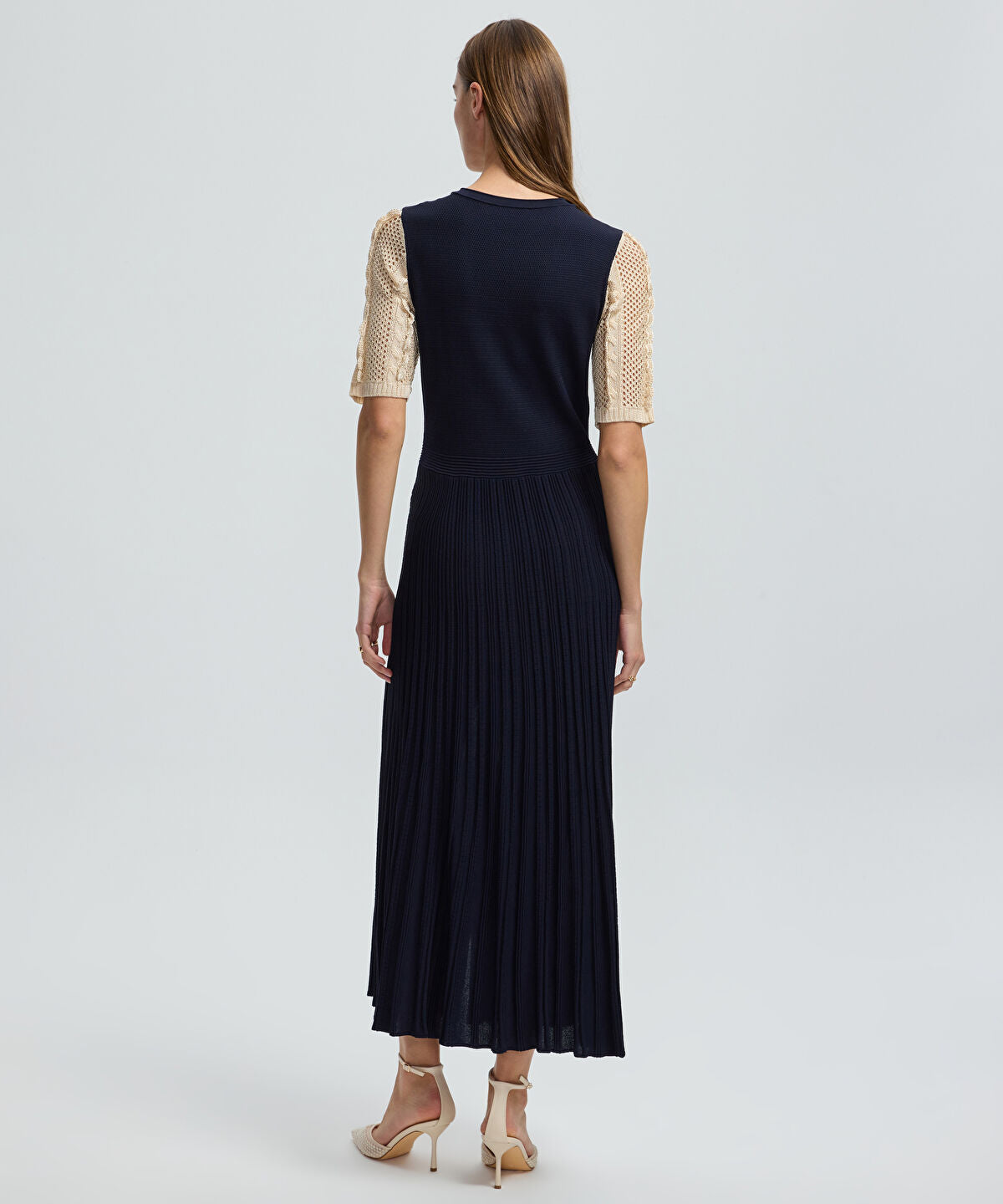 Zoomed Color-Block Knit Dress