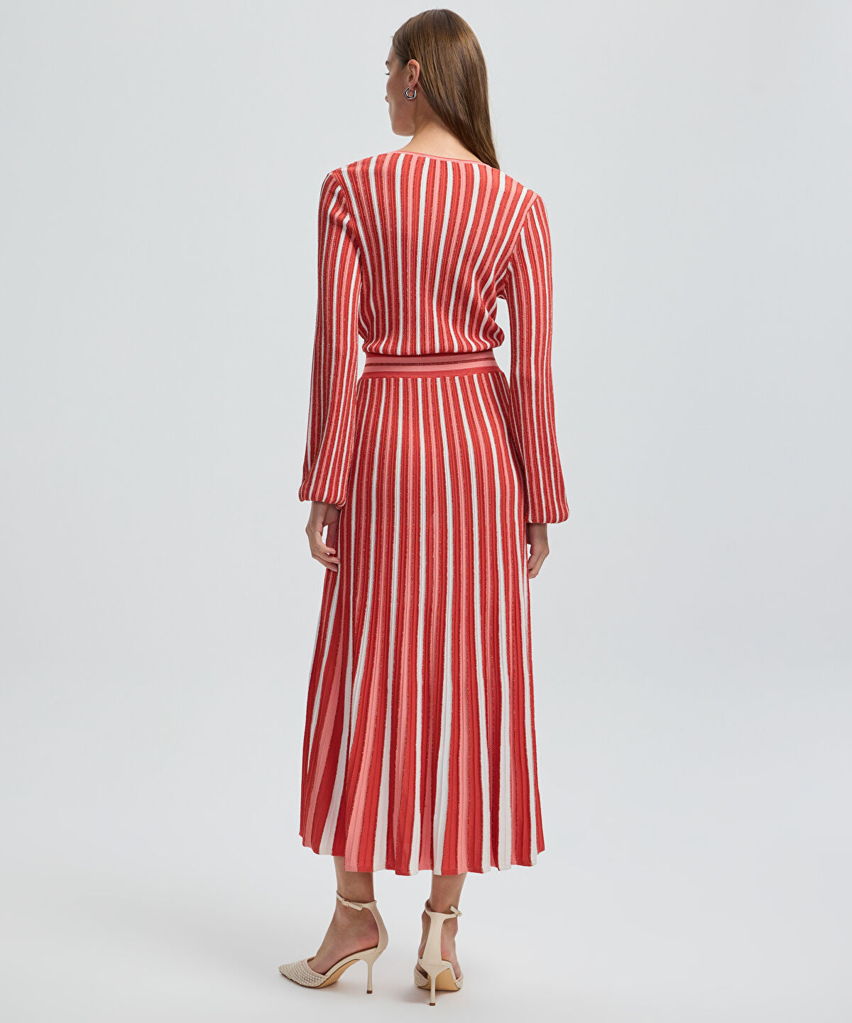 Lurex Thread Wrap Dress 