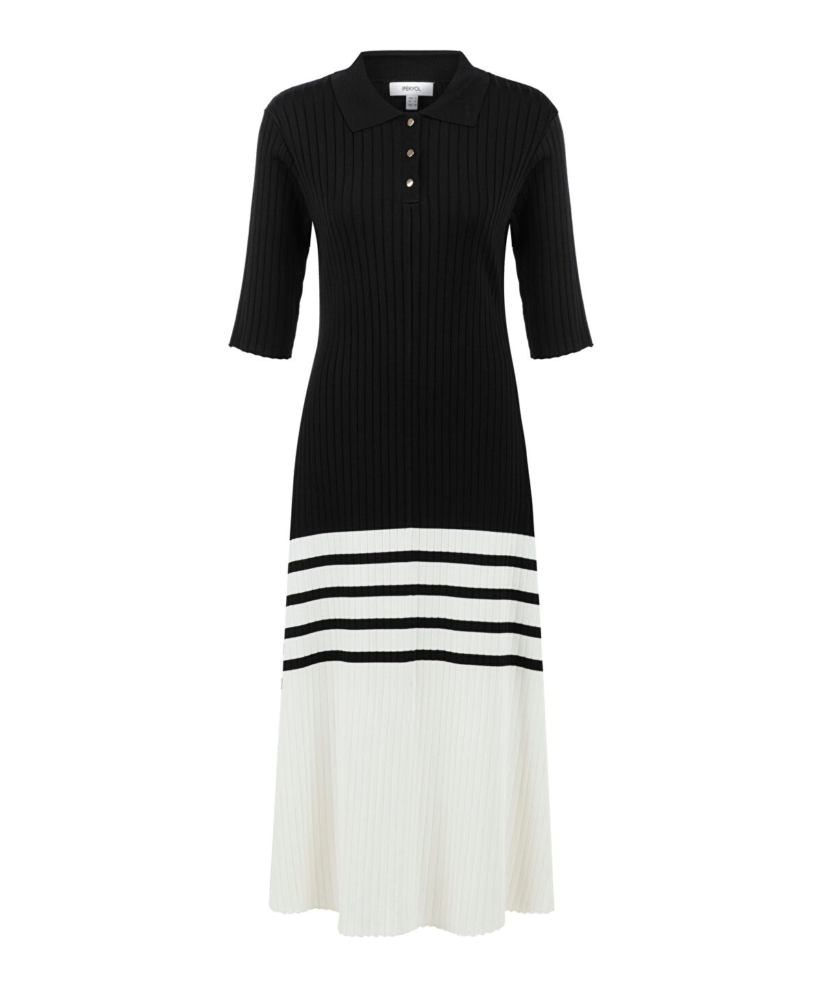 Zoomed Color-Block Knit Dress