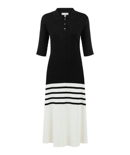 Color-Block Knit Dress