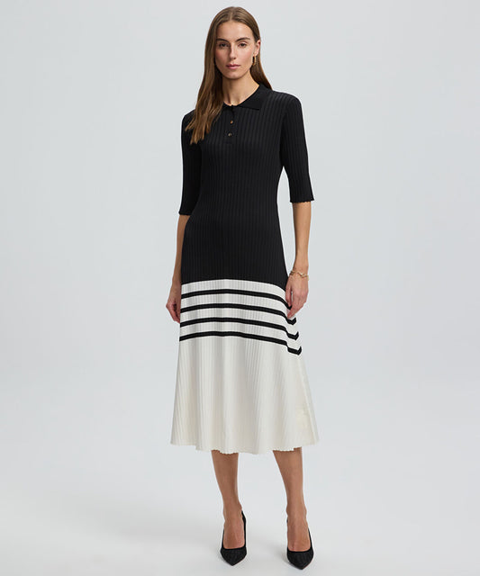 Color-Block Knit Dress