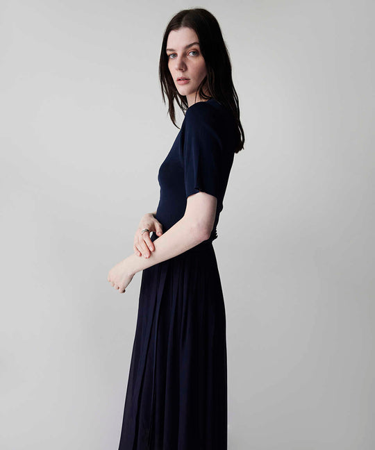 Belted Combination Dress