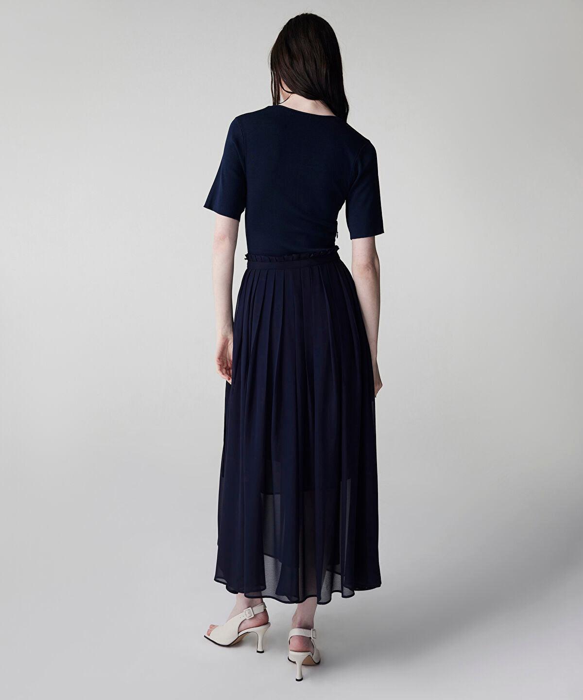 Zoomed Belted Combination Dress