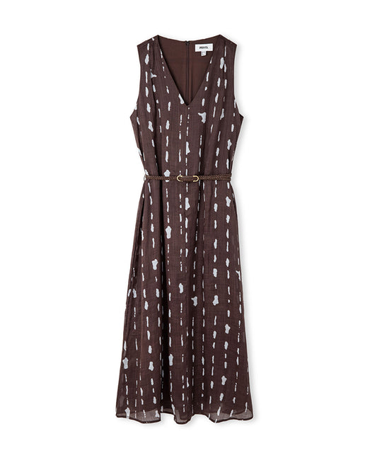 Printed Linen Dress