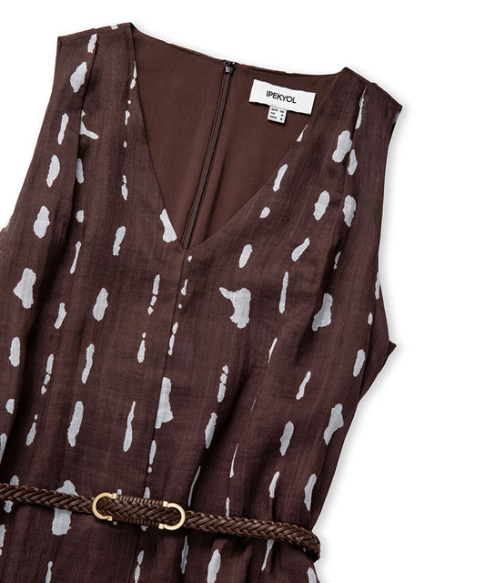 Printed Linen Dress