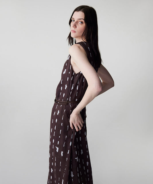 Printed Linen Dress