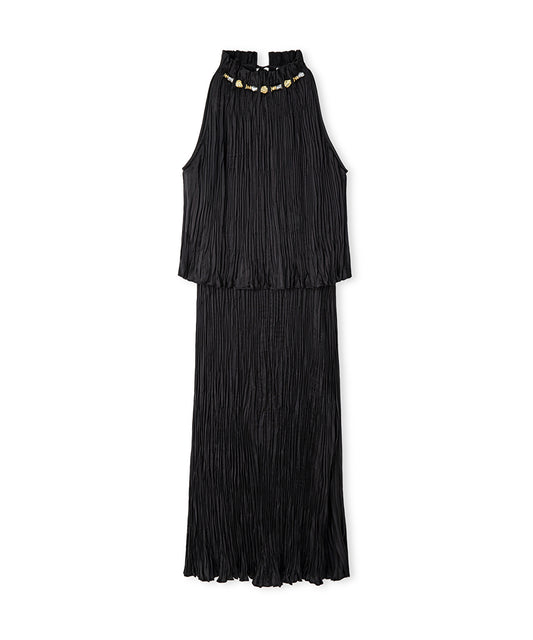 Textured Embellished Dress