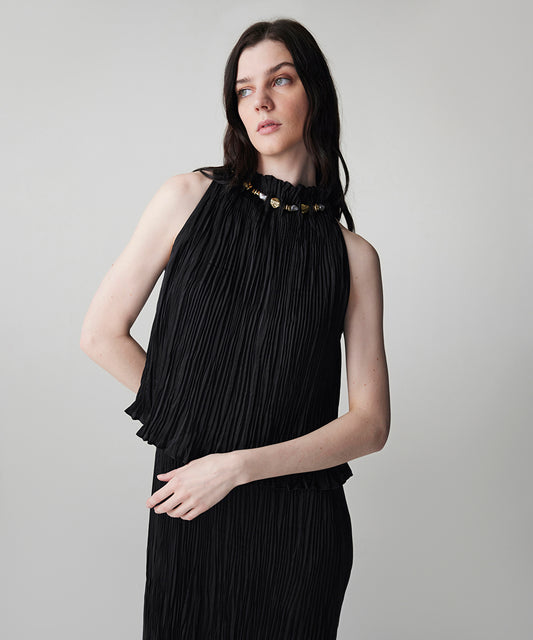 Textured Embellished Dress