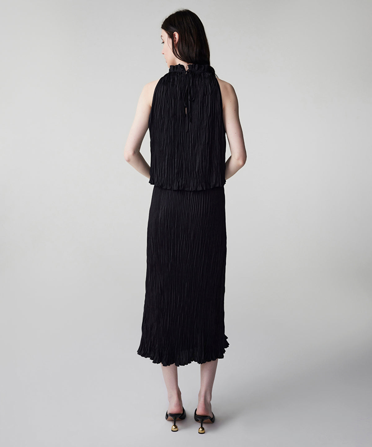 Zoomed Textured Embellished Dress