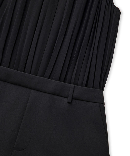 Belted Combination Dress