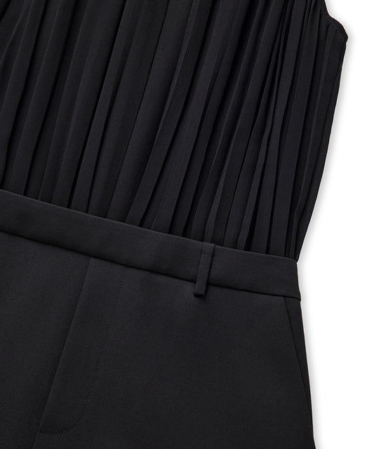 Belted Combination Dress