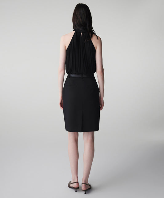 Belted Combination Dress