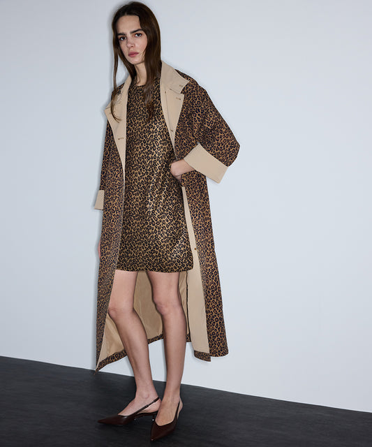 Leopard Print Knit Dress