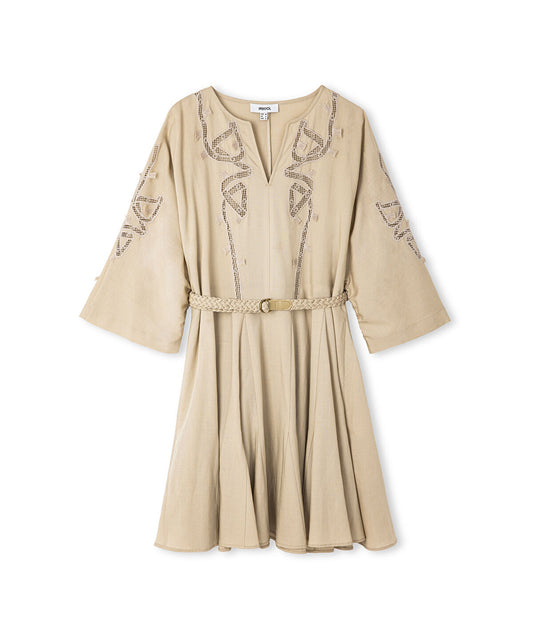 Embroidered Cutout Dress