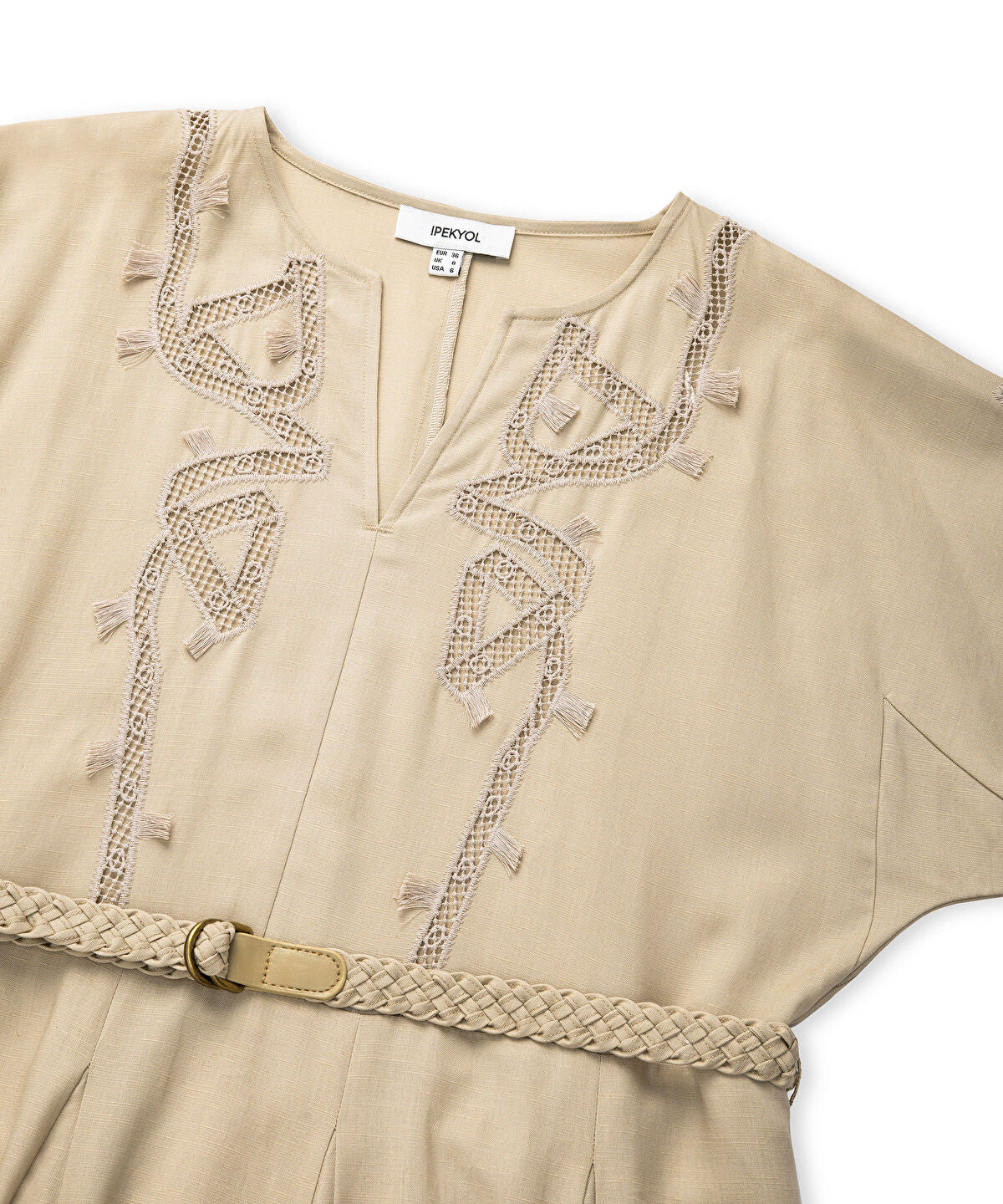Embroidered Cutout Dress