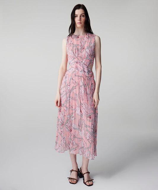 Printed Cutout Dress